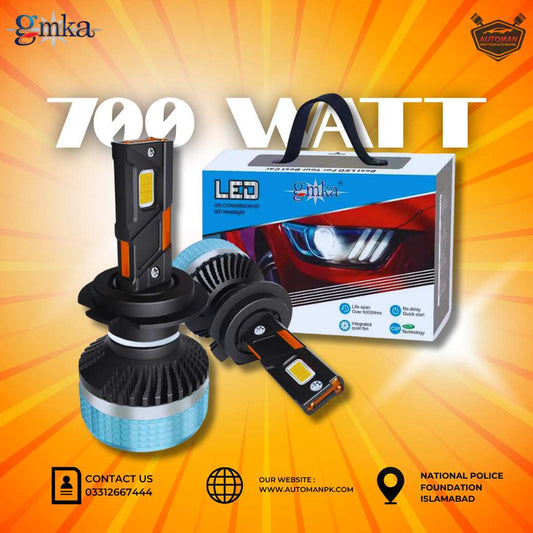 GMKA 700 Watt H4 9005 9006 h11 LED Grip Bulb for Cars and Motorcycles – AutoManPK | GMKA 700 Watt LED Grip 9006 | GMKA 700W LED Grip H11