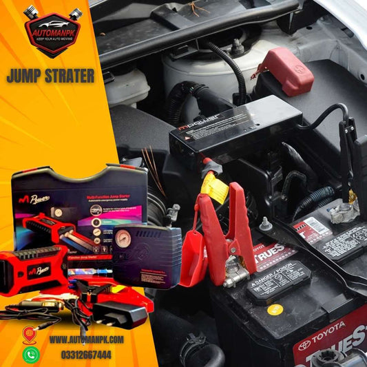 High Power Car Jump Starter with Air Compressor 2 in 1 – AutoManPK Islamabad Rawalpindi