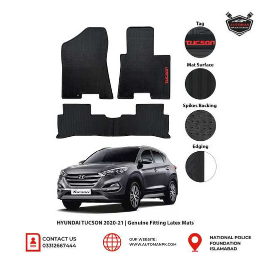 Hyundai Tucson Car Latex Floor Mats | Rubber Floor Mats – AutoManPK