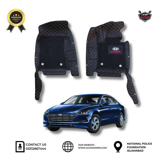 Hyundai Sonata 10D Car Floor Mats premium quality floor protection for Hyundai Sonata in Pakistan