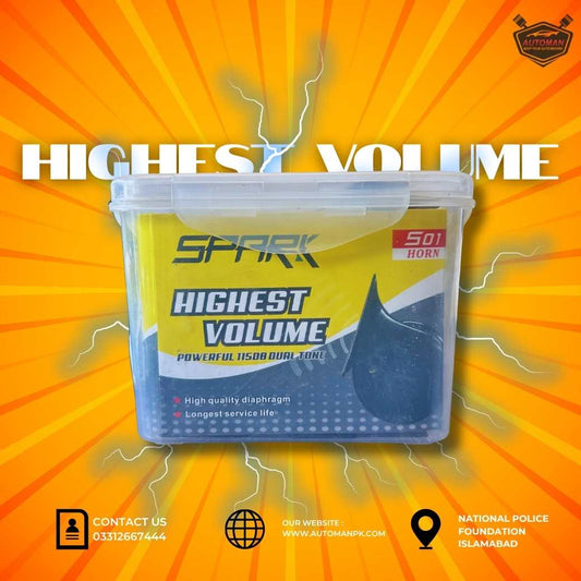 SPARK Loud Car Horn & Clear Dual Tone Horn – Premium Car Horn in Pakistan