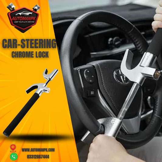Heavy Duty Car Steering Lock for Anti-Theft Security – AutoManPK