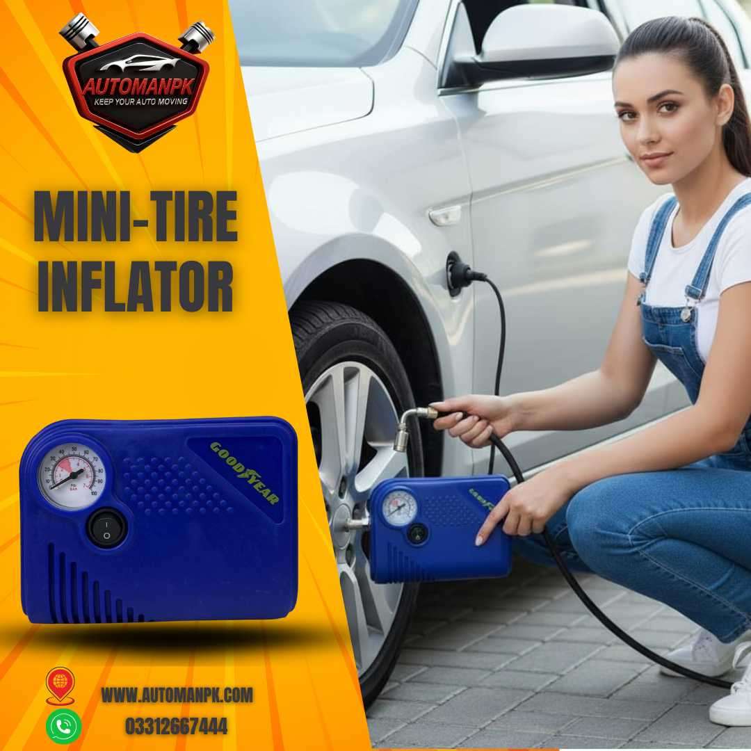 Goodyear Mini Tire Inflator Portable Analog Air Pump for Car Bike Motorcycle – AutoManPK
