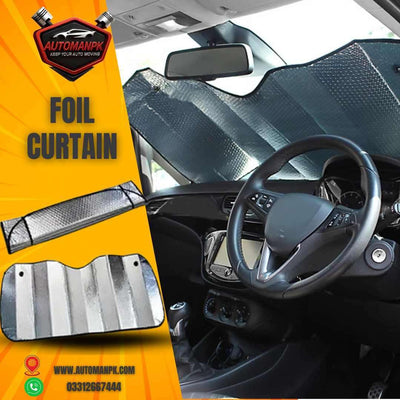 Car Windshield Foil UV Protection Sun Shade heat blocker for cars in Pakistan