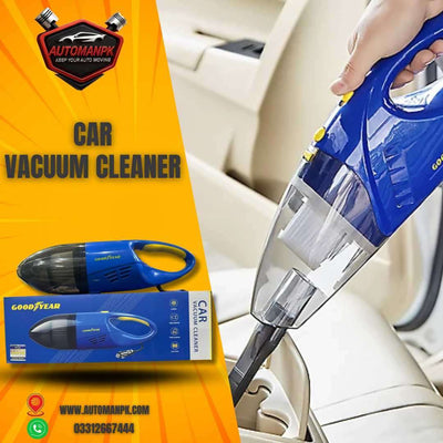 Compact GoodYear Car Vacuum Cleaner 12V Price in Pakistan – Portable Interior Accessories | AutoManPK