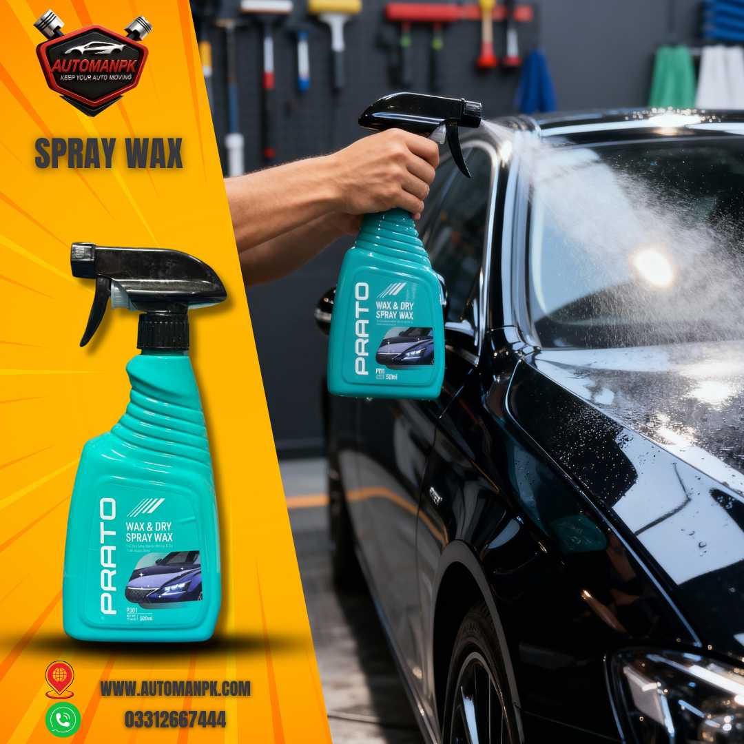 Prato Spray Wax 500ml car exterior detailer for instant shine and paint protection in Pakistan