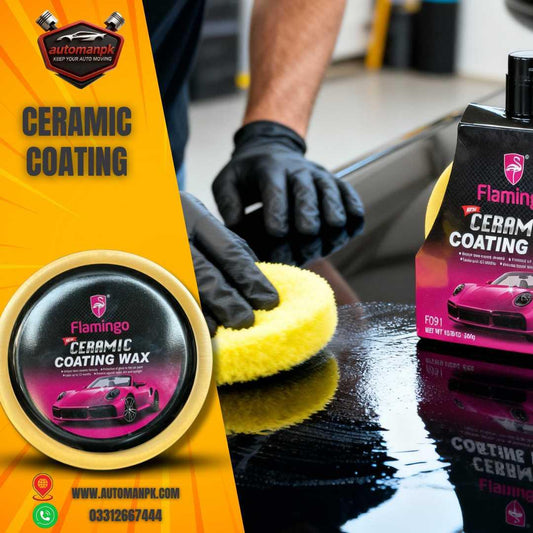 Flamingo Ceramic Coating Wax 300g for Car Shine and Protection