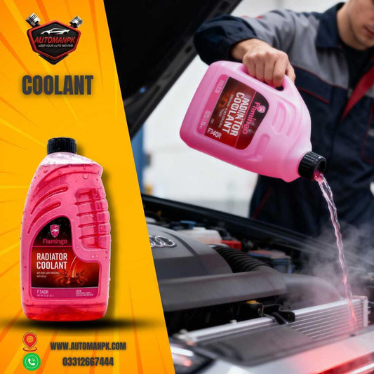 Flamingo Coolant Red 1 Liter – Anti-Rust Coolant for Cars – AutomanPK