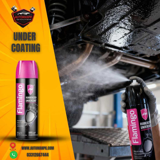 Flamingo Rubberized Undercoat 500ml Anti Rust Spray Pakistan