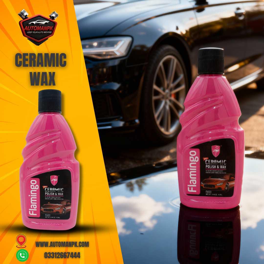Flamingo Ceramic Wax 410ml Liquid Car Polish Pakistan