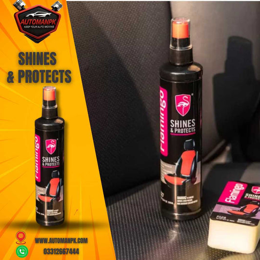 Flamingo Shines & Protects 295ML - Interior Detailer & Dashboard Polish for Cars | AutomanPK