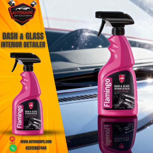 Flamingo Dash and Interior Detailer 500ml for car dashboard cleaning in Pakistan | AutomanPK