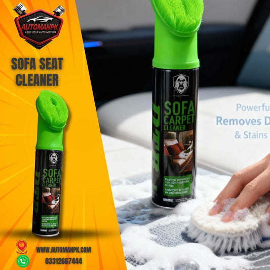 DTR Car Seat Foam Cleaner for fabric and leather seats in Pakistan | AutomanPK