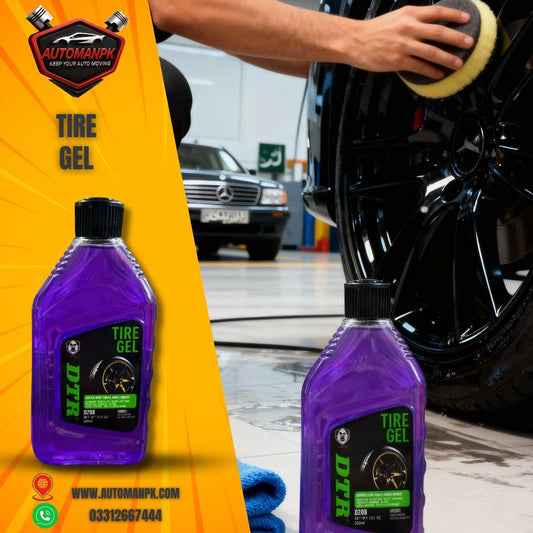 DTR Tire Gel 500ml high gloss tire shine for cars in Pakistan – AutomanPK