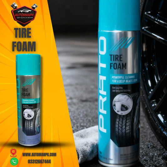 Prato Tire Foam 650ml for car tire shine and protection – AutomanPK