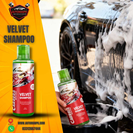 Carrera Velvet Shampoo 500ml for Car Exterior – AutomanPK