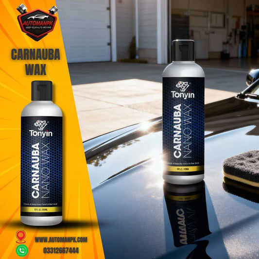 Tonyin Carnauba Nano Wax 300ml Car Liquid Wax Application on Car Surface AutoManPK