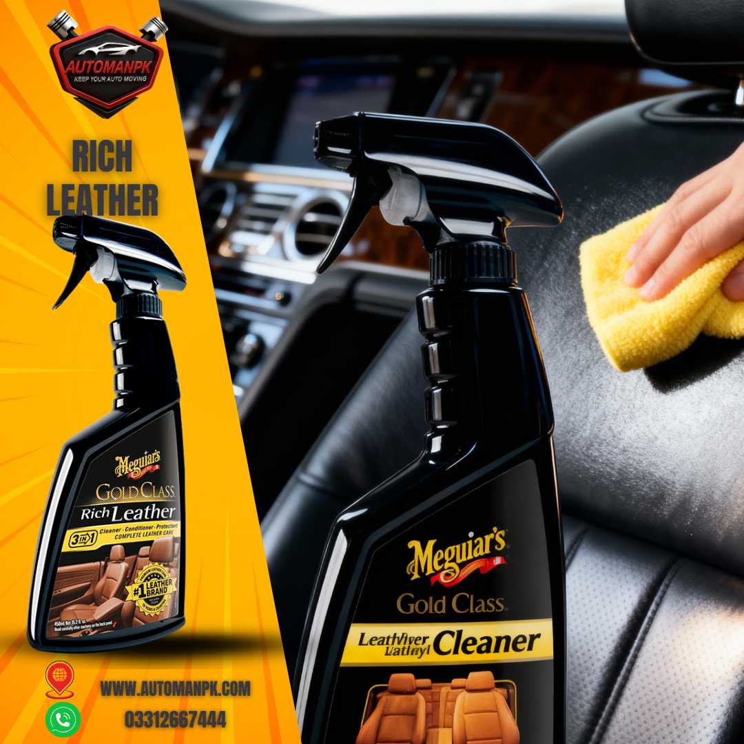 Meguiar’s Rich Leather Car Care - Premium Leather Conditioner in Pakistan
