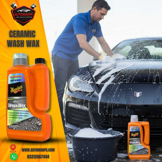Meguiar’s Ceramic Wash & Wax best car shampoo for shine and protection in Pakistan