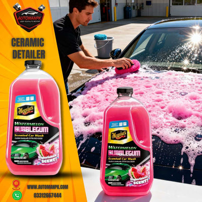 Meguiar’s Watermelon Bubblegum Premium Car Shampoo bottle for car wash in Pakistan