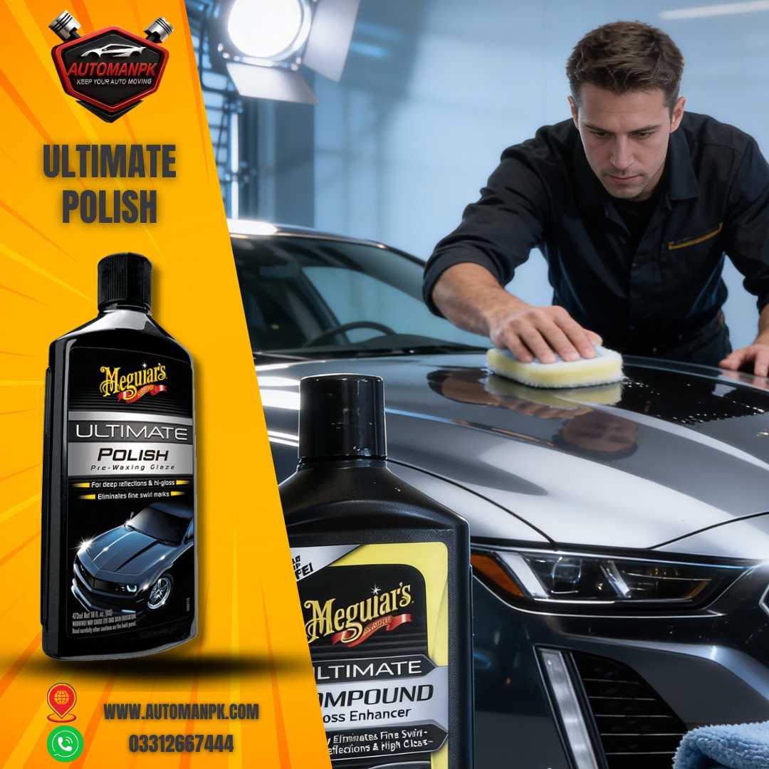 Meguiar’s Ultimate Polish Best Car Liquid Wax – Professional Car Shine in Pakistan | AutoManPK
