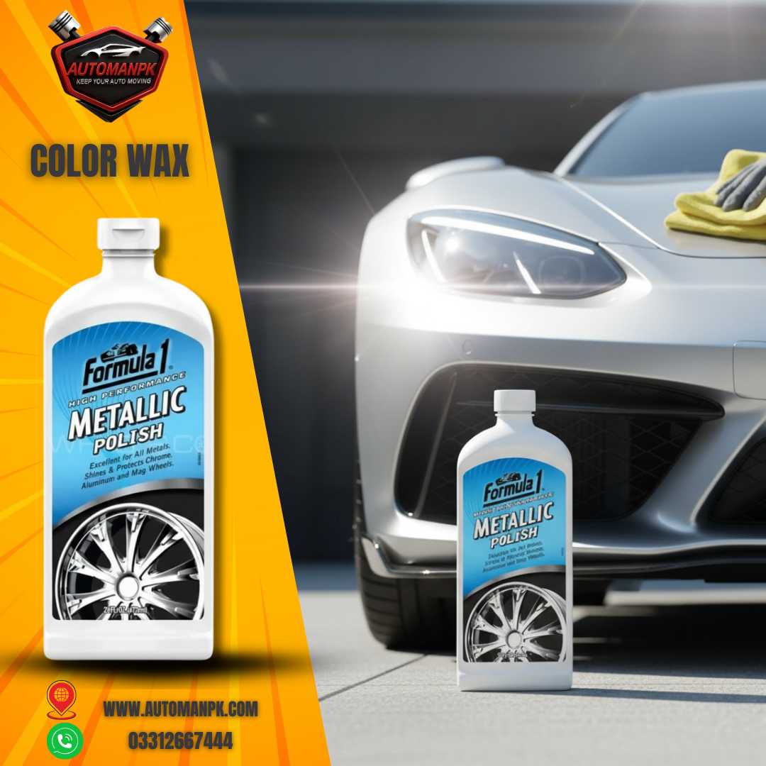 Formula 1 Color Wax for Silver Cars 473ml car color polish in Pakistan