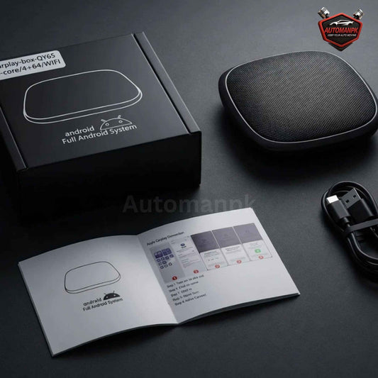 CarPlay Android Box Plug & Play 8-Core 4/64GB WiFi – Wired Android Auto & CarPlay Multimedia Adapter | AutoManPK