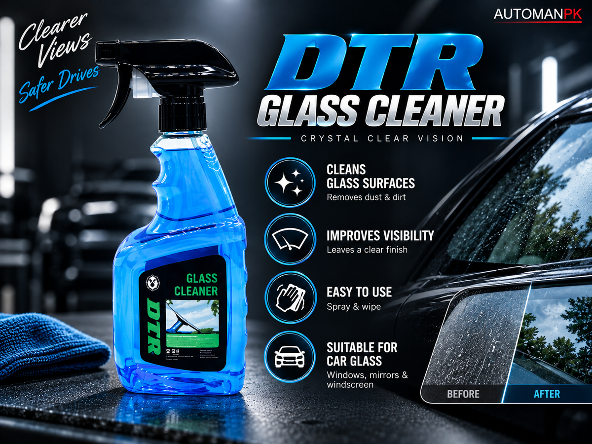 DTR Glass Cleaner 500ml – Car Window & Windshield