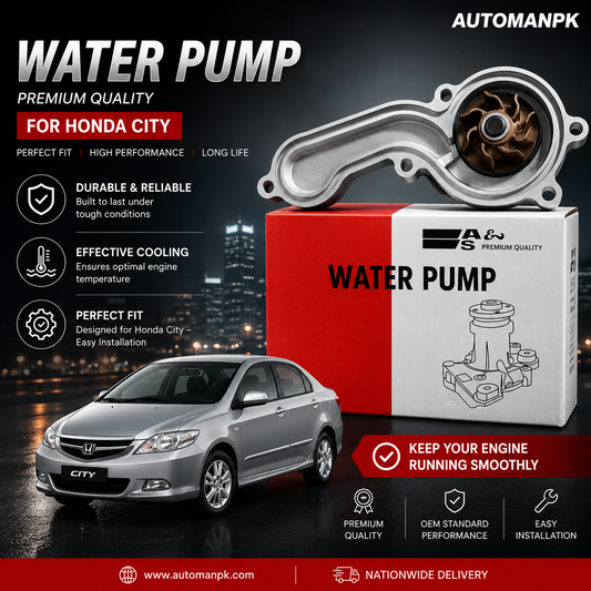 Genuine A&S Water Pump for Honda City 2004-2008 | Engine Cooling Replacement