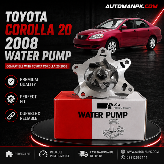 Genuine A&S Water Pump / Water Body for Toyota Corolla 1.3 (2002-2007)