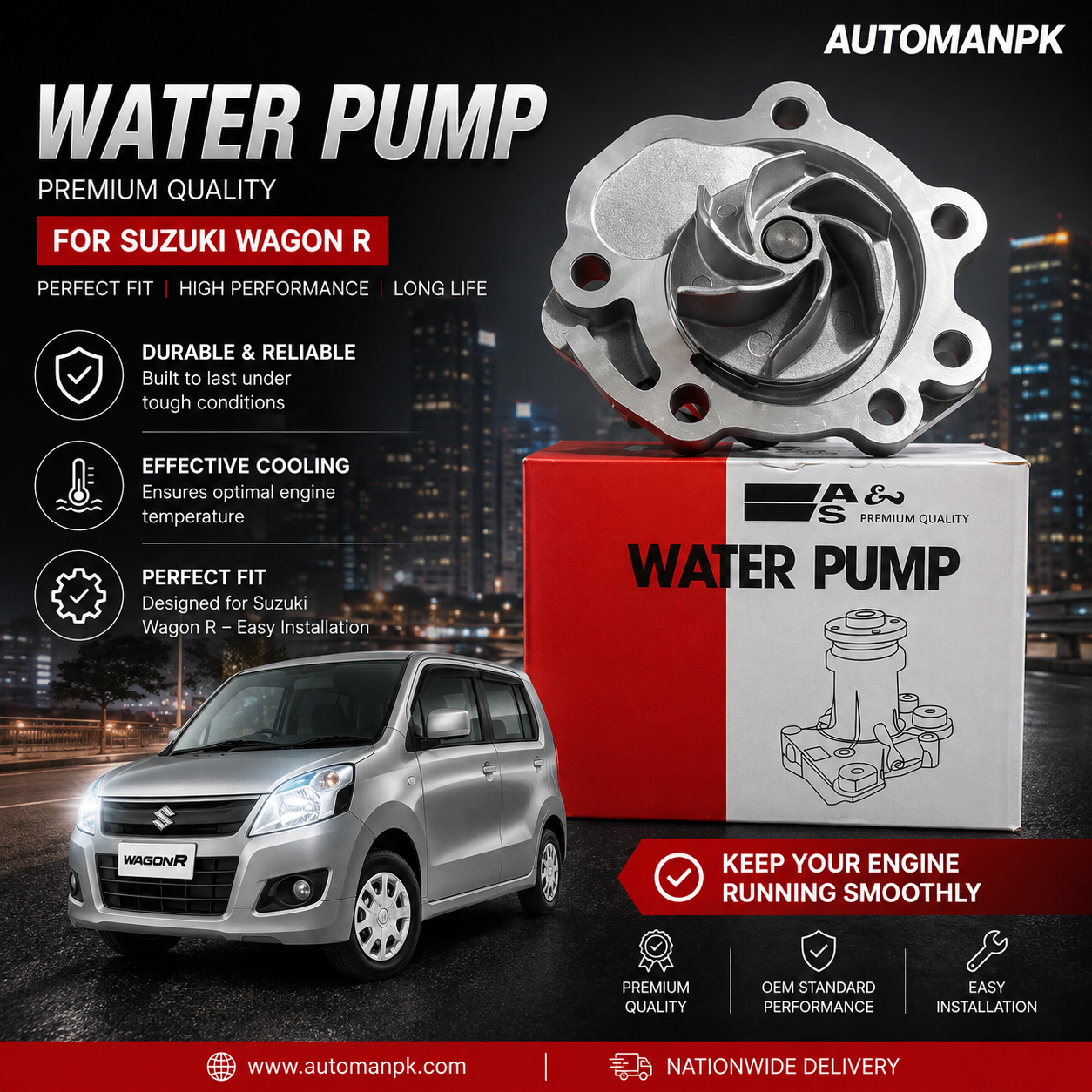 Suzuki Wagon R Water Pump | Water Body 2017-2026