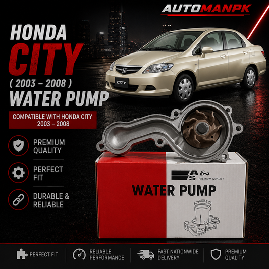 Honda City 2003-2008 Water Pump – A&S GWHO-47A | OEM Quality | Direct Replacement