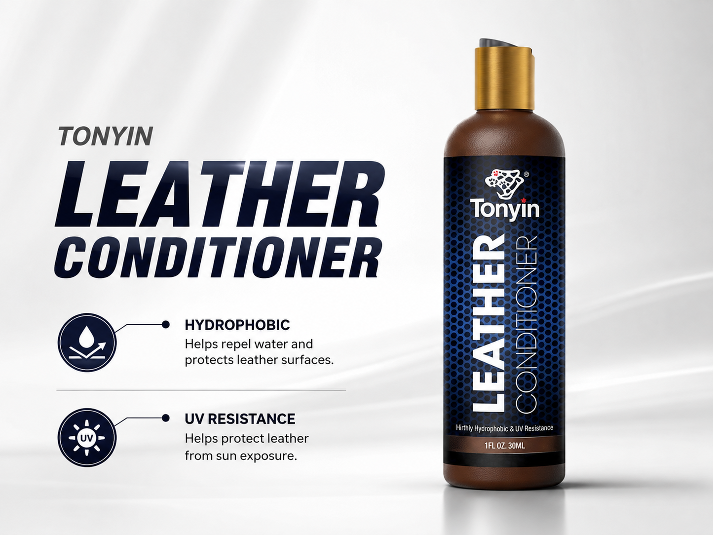 Tonyin Leather Conditioner 300ml – Nourishes, Restores & Protects | Car Seats, Dashboard & Trims