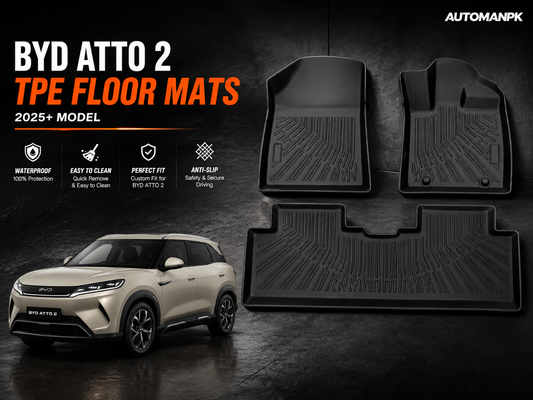 BYD Atto 2 TPE Floor Mats – Waterproof | Anti-Slip | Custom Fit