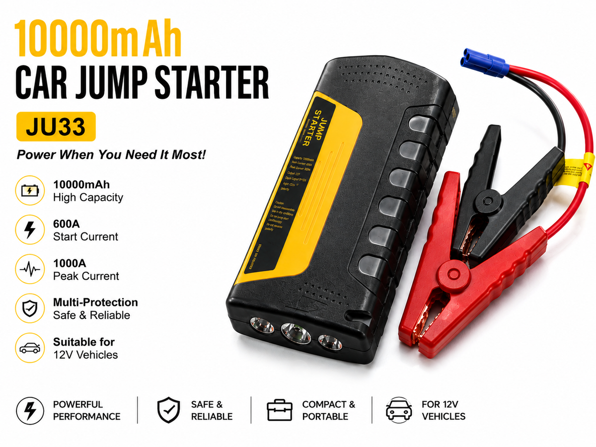 JU44 car jump starter air compressor variant digital tyre inflator