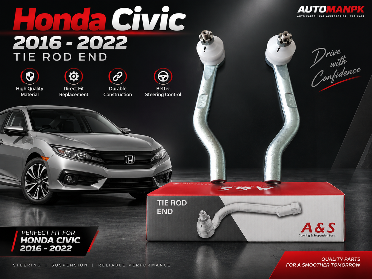 Honda Civic X 2016–2022 Tie Rod + Rack End Set | 53560-TBA-A01 & 53010-TBA-A01