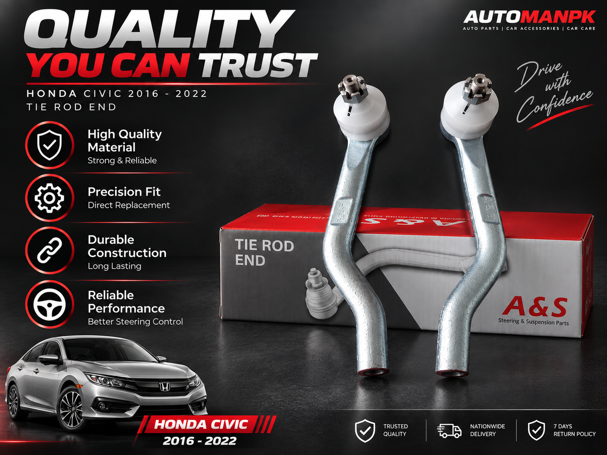 Honda Civic X 2016–2022 Tie Rod + Rack End Set | 53560-TBA-A01 & 53010-TBA-A01