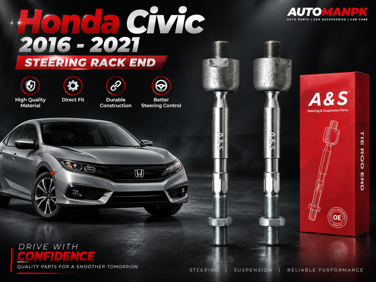 Honda Civic X 2016–2022 Tie Rod + Rack End Set | 53560-TBA-A01 & 53010-TBA-A01