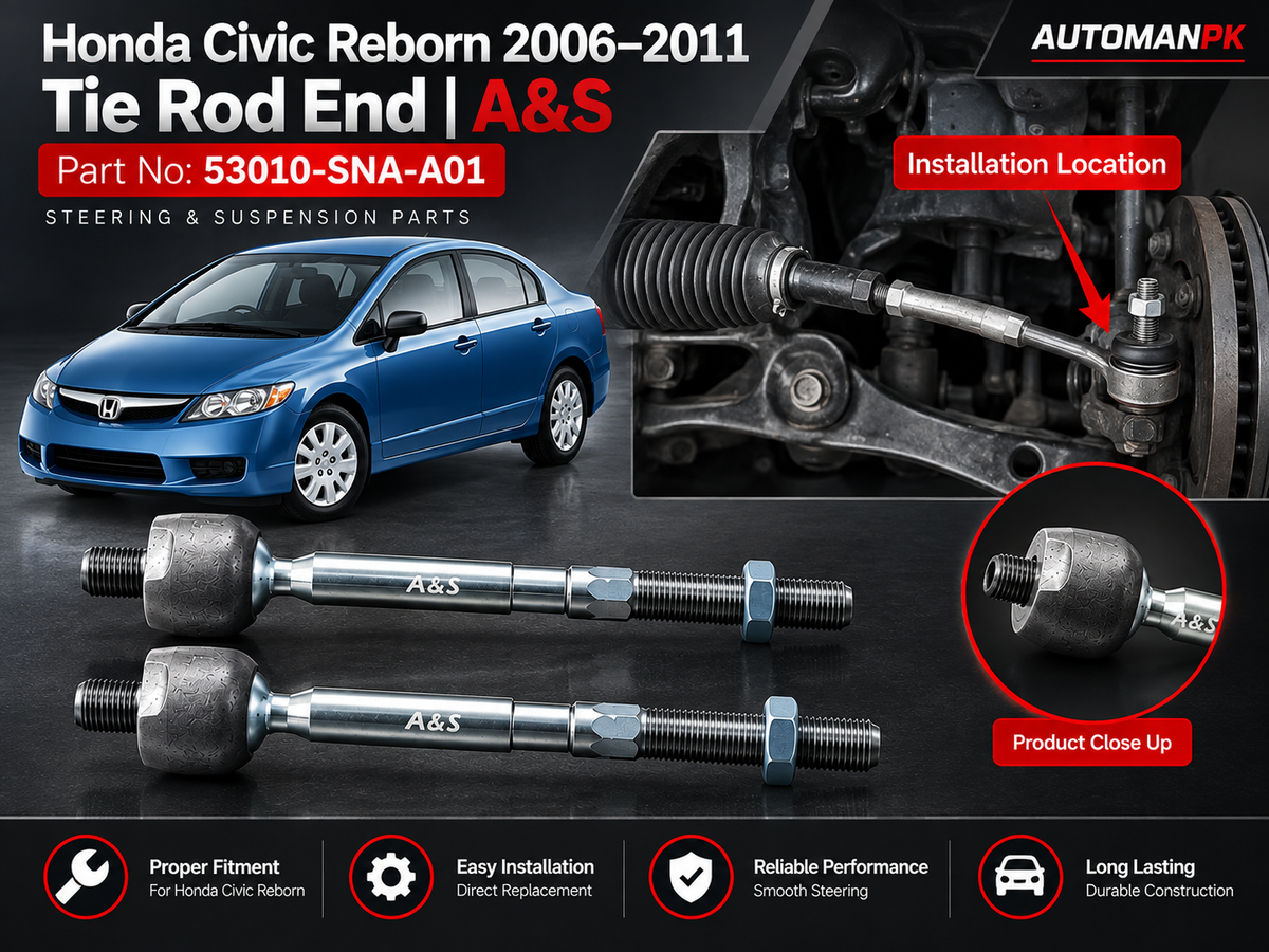 Honda Civic Reborn 2006–2011 Rack End | 5300-SNA-A01 | A&S