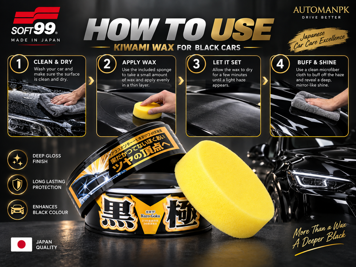 Soft99 Kiwami Extreme Gloss Wax for Black Cars