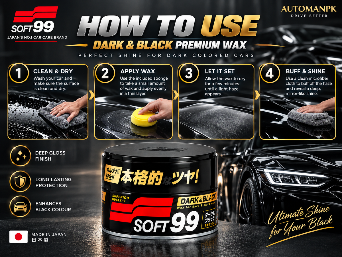 Soft99 Dark & Black Soft Wax 300g | Premium Black Car Wax