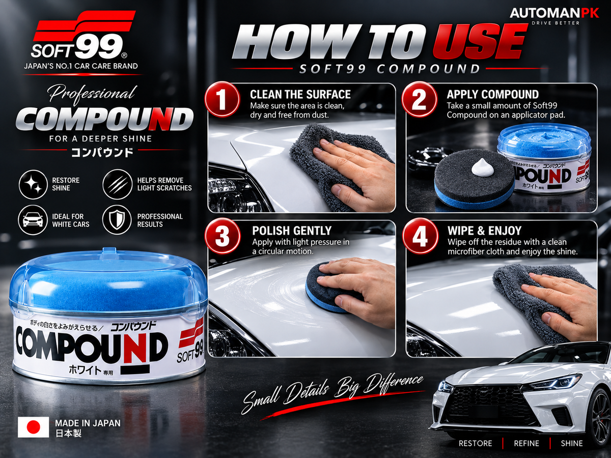 Soft99 Compound Polish 200g | Car Scratch & Paint Polish