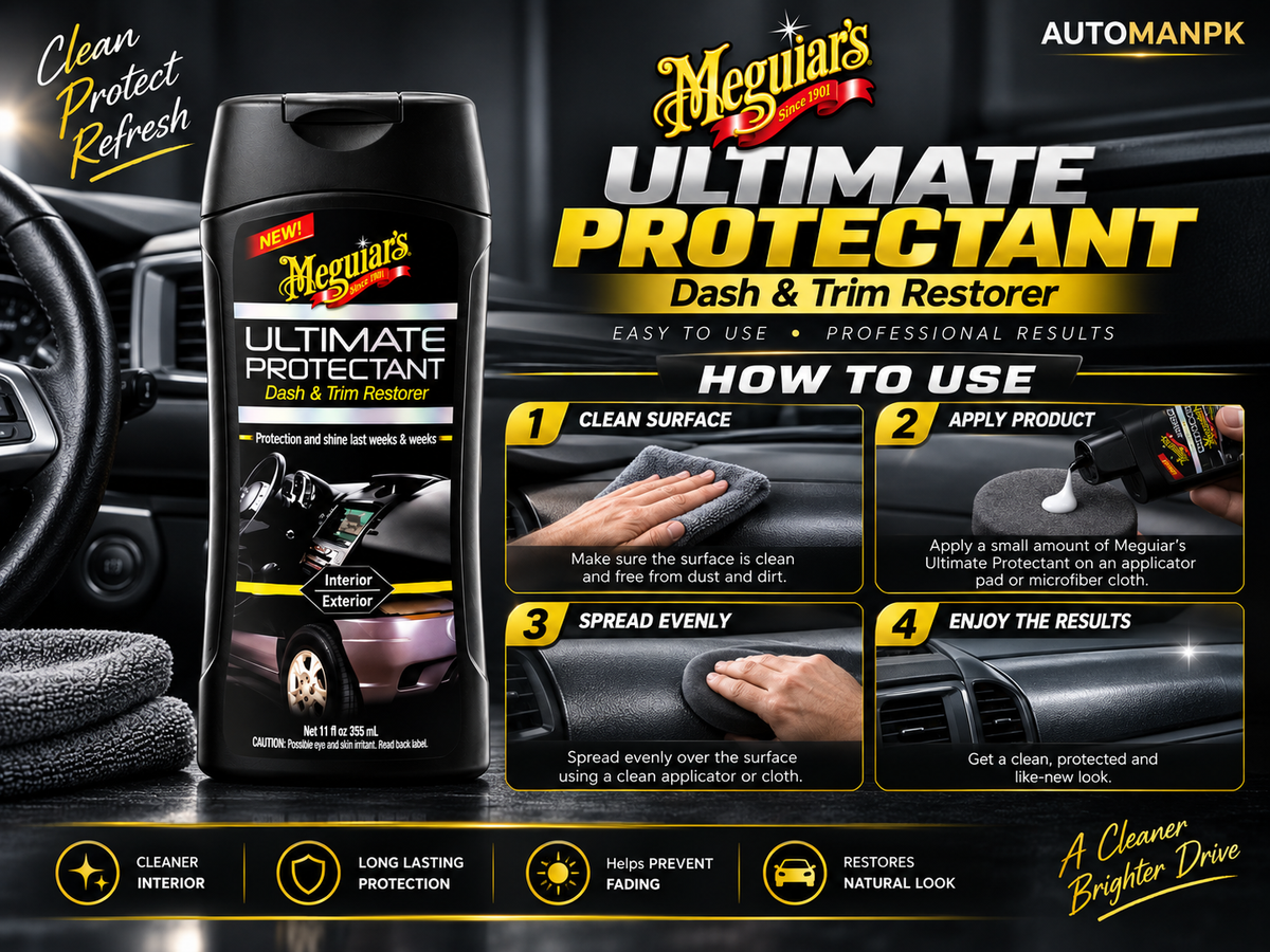 Meguiar’s Ultimate Protectant G14716 | Dashboard & Trim Restorer with UV Protection