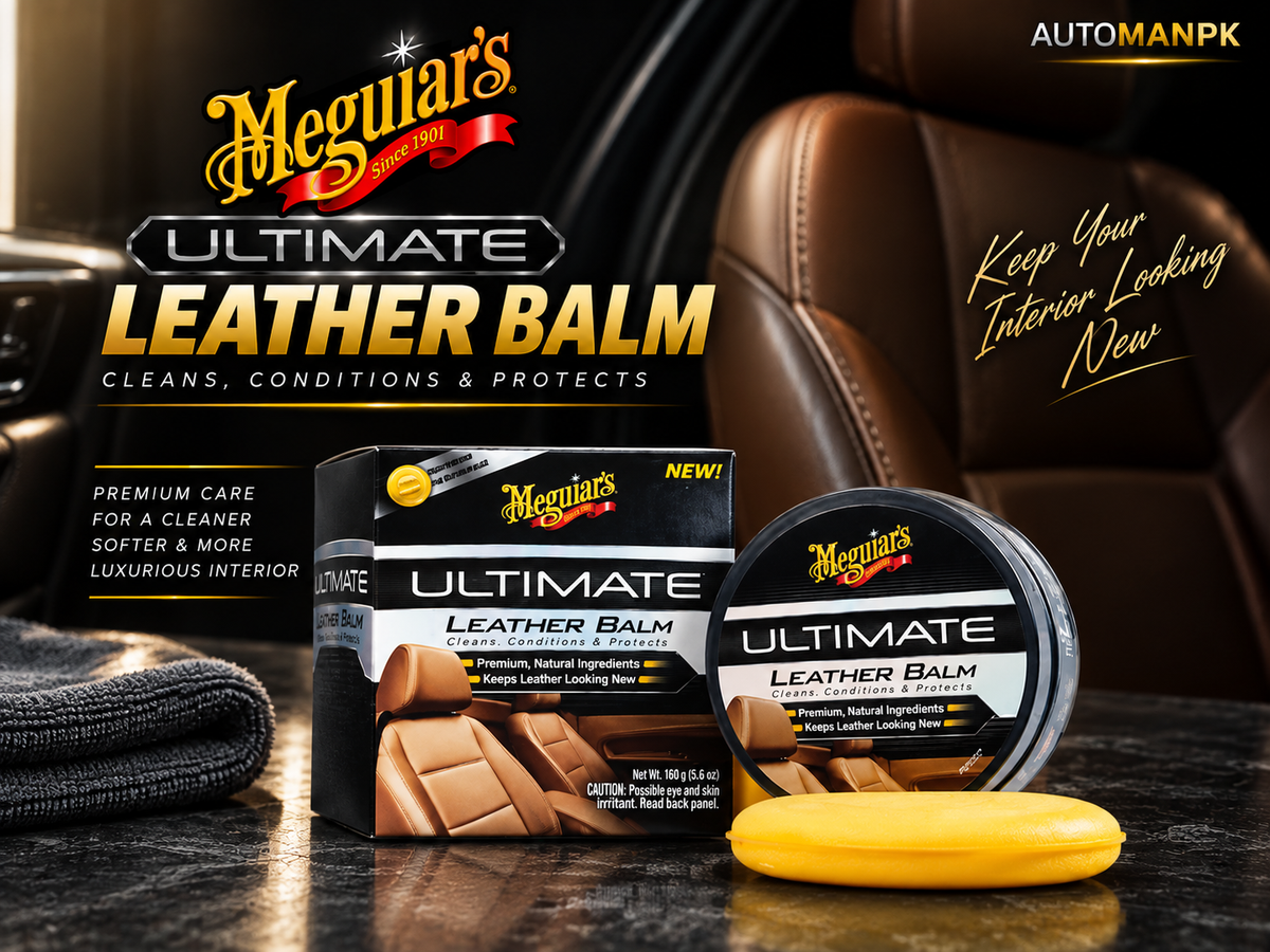 Meguiar’s Ultimate Leather Balm G18905 5.6oz | Leather Cleaner, Conditioner & Protector