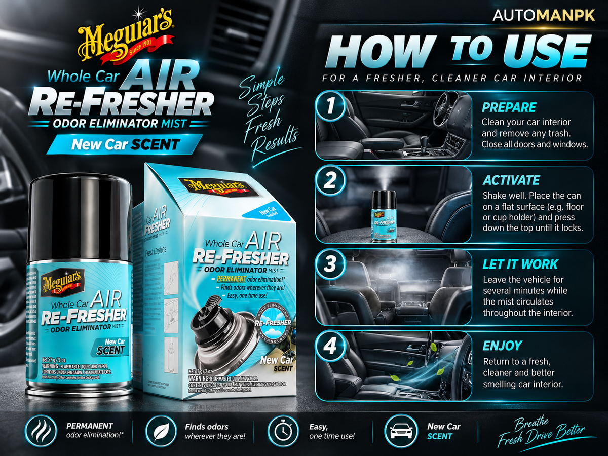 Meguiar’s Air Fresheners | Premium Car Air Freshener & Odor Eliminator