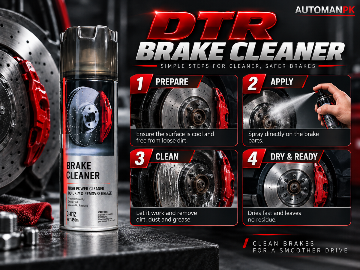 DTR Brake Cleaner Rotor 450ML | Fast-Drying Brake & Parts Cleaner