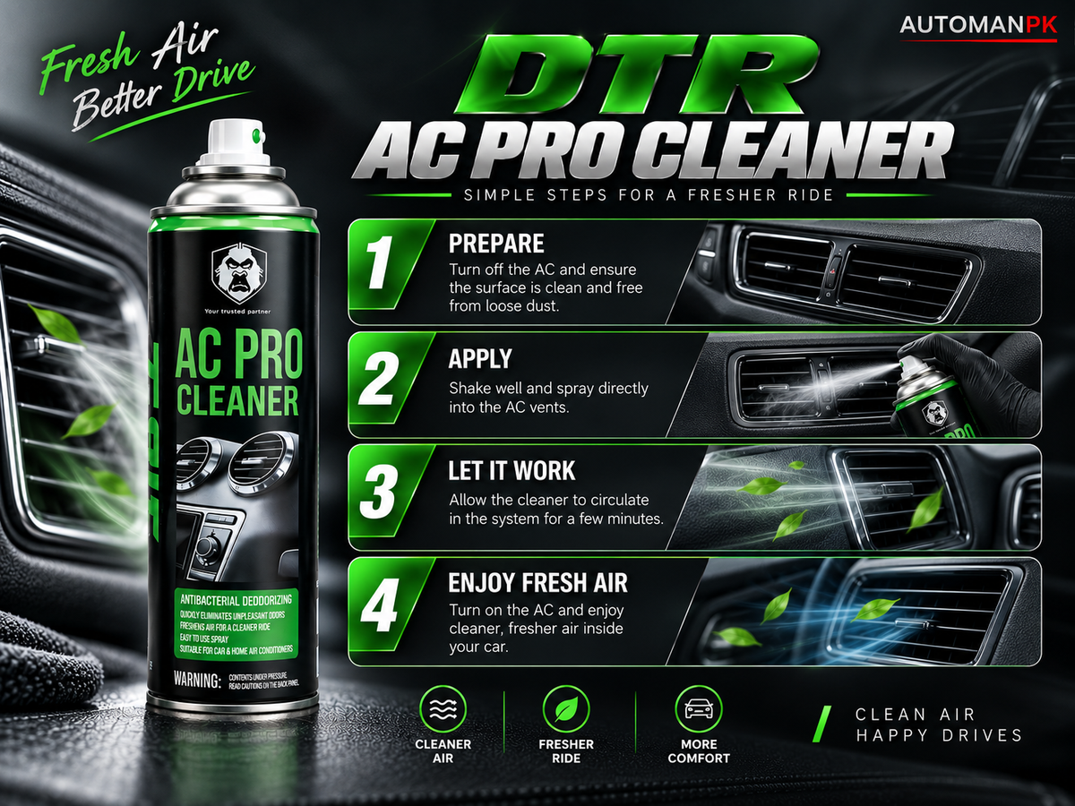 DTR AC Pro 500ml – Car AC Cleaner & Odor Remover