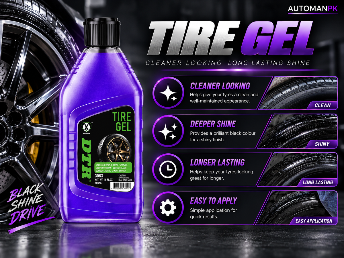 DTR Tire Gel 500ml – Tire Shine & Rubber Protectant