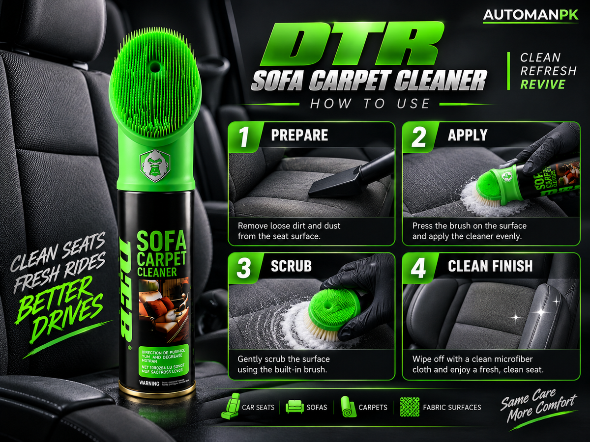 DTR Car Seat Foam Cleaner – Upholstery & Fabric