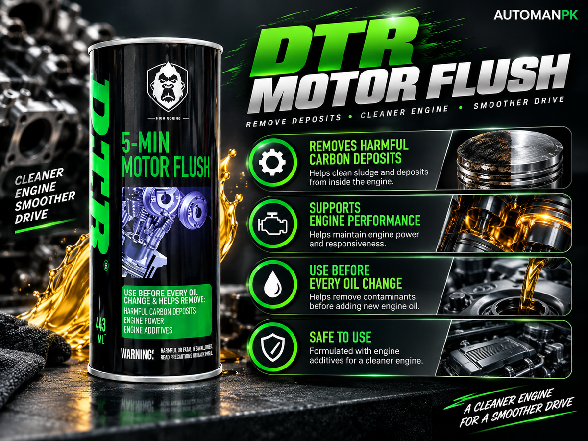 DTR Motor Flush 300ml – Engine Oil Flush & Sludge Cleaner